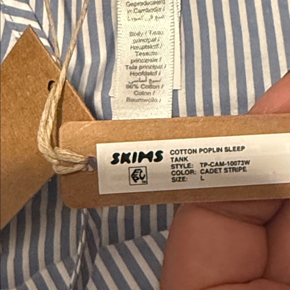 SKIMS cotton poplin sleep tank - Picture 5 of 6